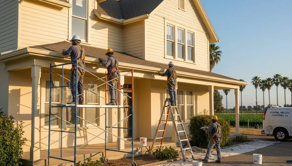 Professional painters providing interior and exterior painting services in Fresno, CA
